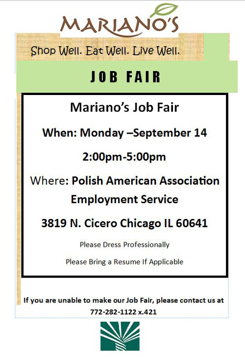 Marianos Job Fair
